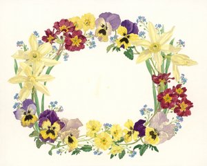 Óvalo de flores de primavera, 1995